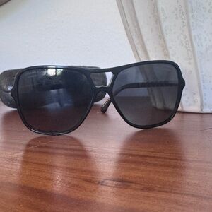 CHANEL Polarized Black Aviator Womens Sunglasses